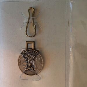 Vtg Zipper Pull North American Hunting Club Bronze Eagle Orig. Zippulli Package